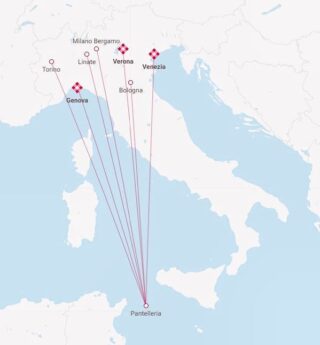 Ecco un veloce update della compagnia aerea 🛫Volotea🛬 che  vi aiuta a raggiungere 🏝Pantelleria❤️ 
Nuova rotta da Linate...e sono 7️⃣
📍volotea.com
✈Rotte da:
➡🟠Torino
➡🟡Genova
➡🟢Bergamo
➡🔵Verona
➡🟣Venezia
➡⚫Bologna
➡️🔴Linate

#estateconnoi #pantelleria #radyshams
💓
contattateci per qualsiasi info:
📧info@radyshams.com